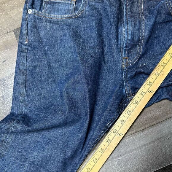 Everlane Men’s Size 31x32 Jeans Skinny Dark Blue Denim Stretch Cotton Casual - Picture 6 of 11